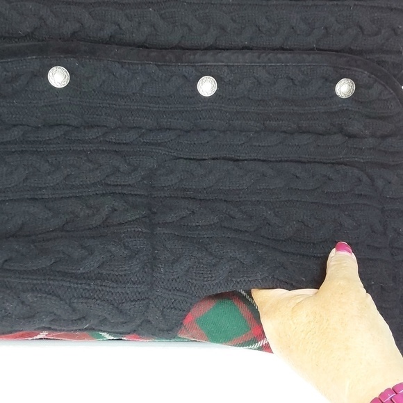 Pendleton Womens Red/Green Plaid Zipper Lambswool Sweater Vest Preppy Sz.Small - Picture 4 of 11